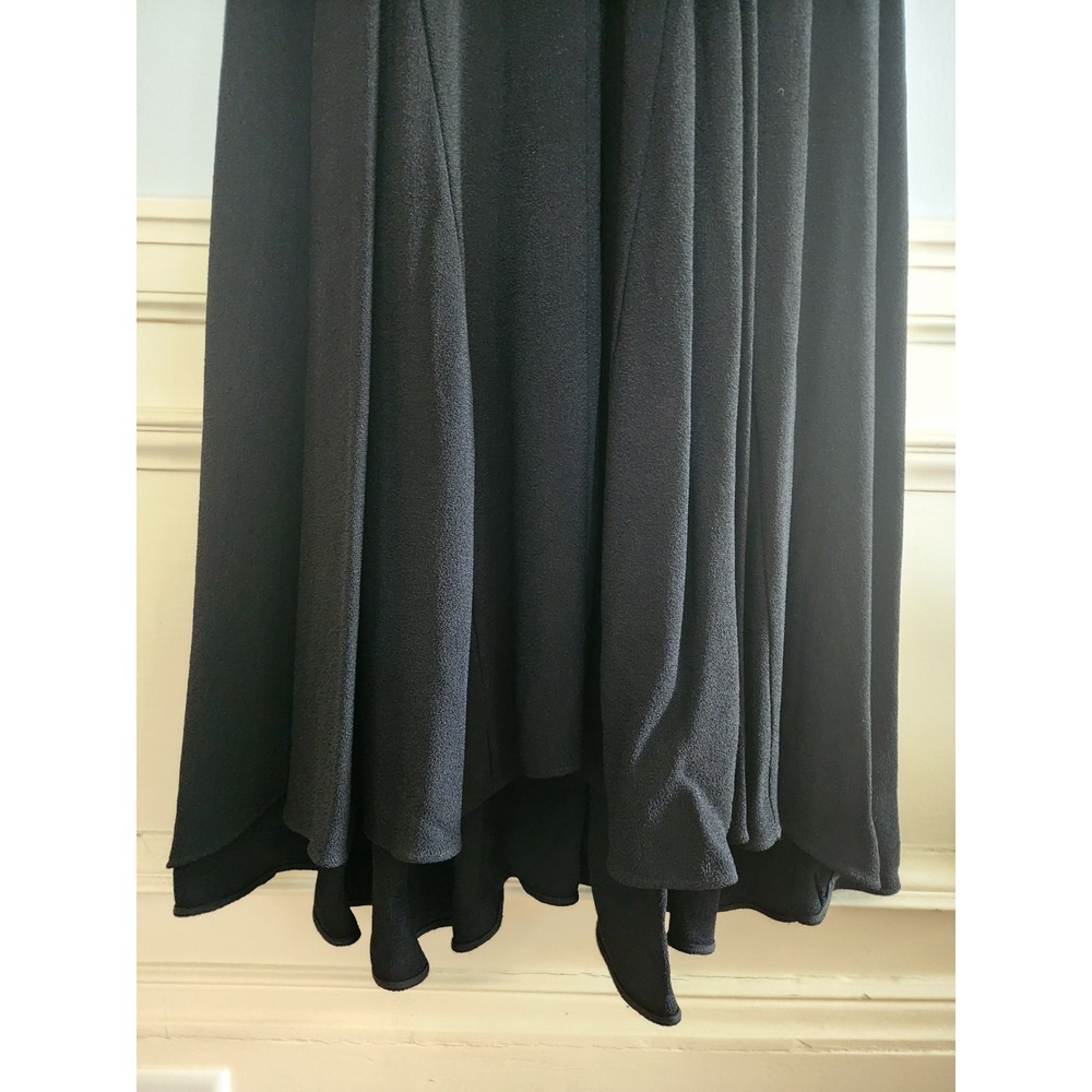 NWT  $3,597 JIL SANDER Black Silk Stretch-crepe Maxi Dress Gown Size 38 (US 6) - Picture 12 of 16
